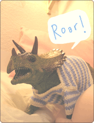 toppy, my plastic triceratops